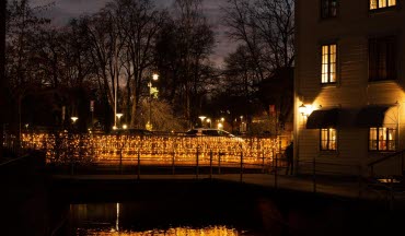 Julbelysning i Mjölby (foto)